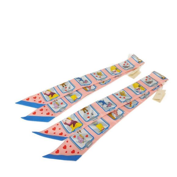 HERMES Authentic Blue Silk Scarf - Picture 6 of 7